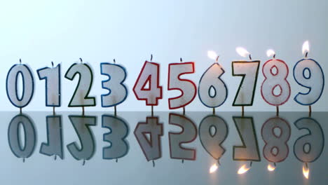 number candles blowing out in numerical order