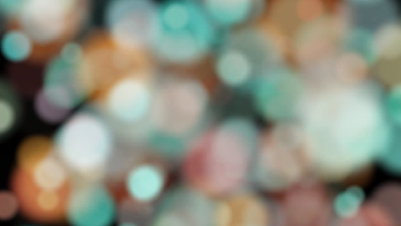 4k abstracto en bucle, movimiento borroso, animación bokeh, fondo negro