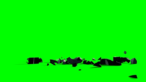 dollar sign falling against green screen