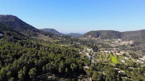 panning with drone on ibiza