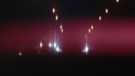 nighttime car lights