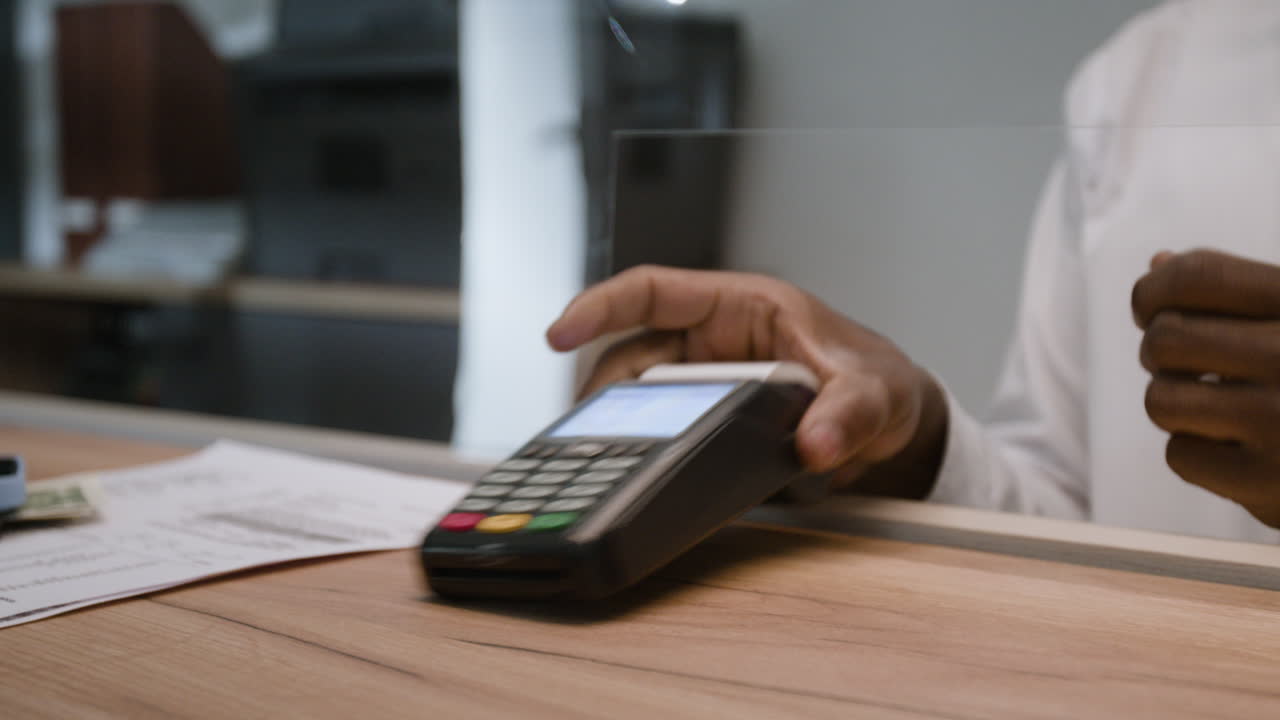 Payment Transaction at a Counter