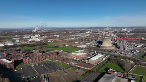 Wilton-Sembcorp,-Ehemaliges-ICI-Chemiewerk,-Teesside-–-Drohnenaufnahmen-Aus-Der-Luft-–-Statische-Aufnahme-–-Clip-7