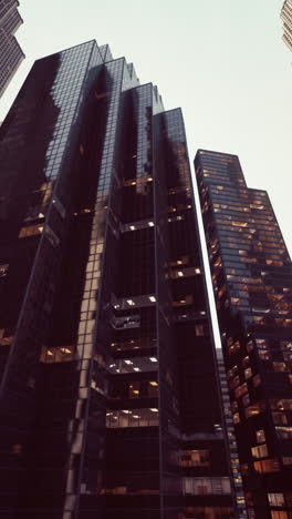 staggering cityscape of towering skyscrapers gazes over urban horizon