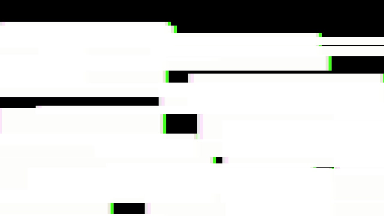 Efek Glitch Digital dengan Garis Horizontal dan Derau