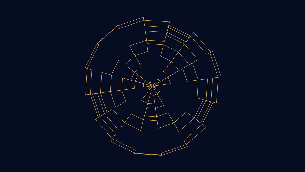 elementos abstractos de hud en pantalla digital negra