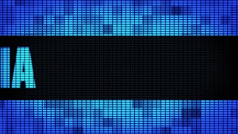 led display showing 'a' and 'philadelphia'