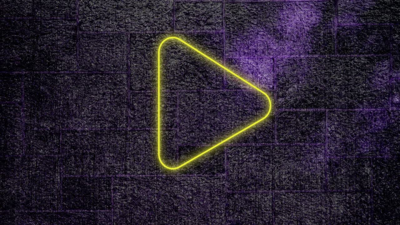 pulgares hacia abajo signo de neón en la pared de ladrillo 4k