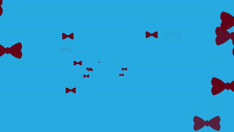 animación de pajaritas flotando sobre un fondo azul