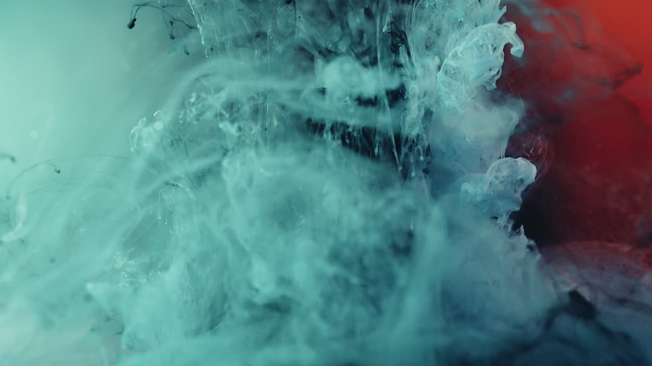 reacción líquida de tinta y pintura colorida, textura de fondo de nebulosa cosmos