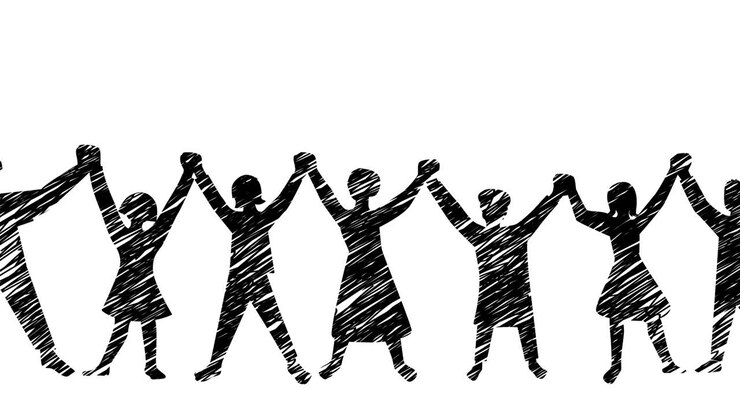 people holding hands