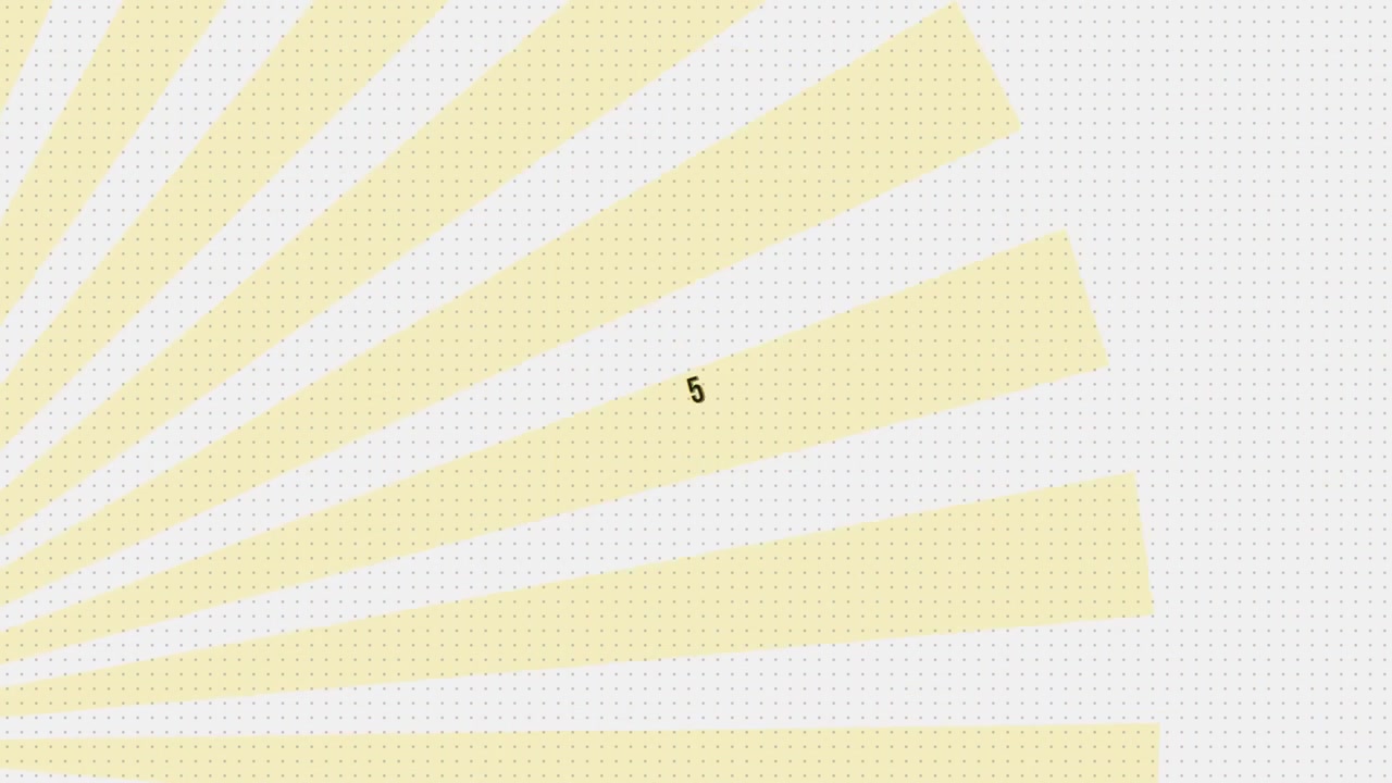 Ten Second Countdown Timer with Yellow Sunburst Background