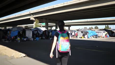 scenes of resilience: a journey through homelessness beneath the city's overpasses, exploring lives, struggles, and the quest for hope amidst urban challenges
