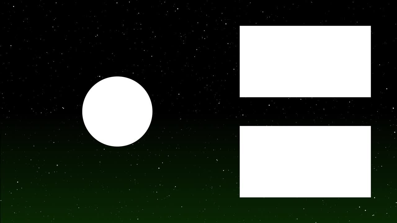 스페이스 갤럭시 엔드 카드 엔딩 스크린 모션 그래픽