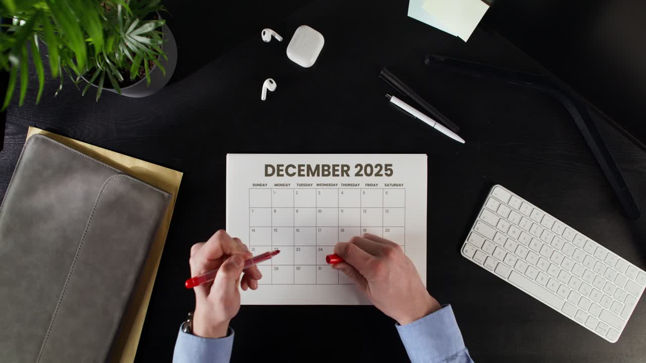 Person Planning December 2025 Schedule