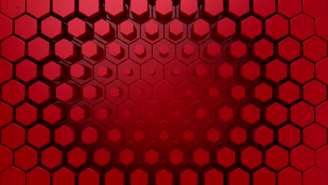 los hexágonos forman una onda