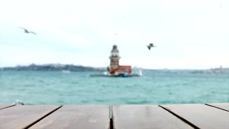 el fondo difuso, la torre de la doncella de estambul