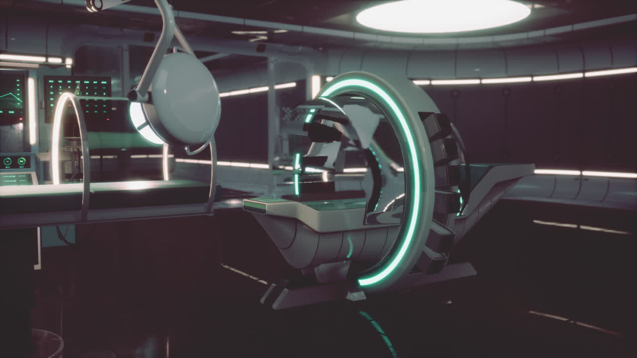 미래의 mri 자기 공명 실험실