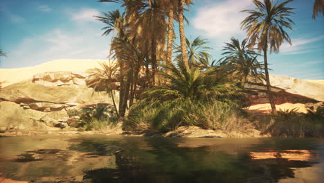 desert oasis landscape