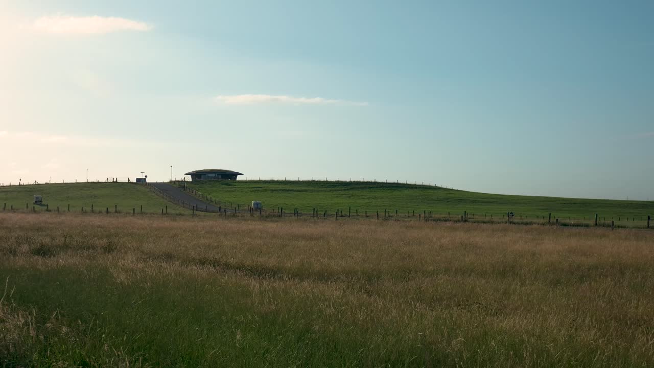 Rural Landscape with Structure on Hill