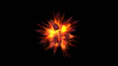 la explosión de la bomba atómica destruye más energía con la representación 3d incluye el camino alfa.