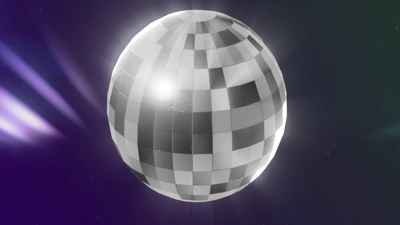 Animation of disco ball over light shades
