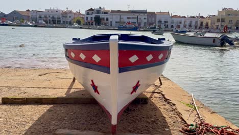 classic lines of a boat made to do a job finishing in the atlantic off the coast of portugal