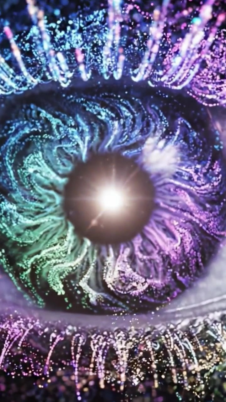 Exploring the Cosmic Connection: A Journey from the Depths of Space to the Intricacies of the Human Eye, Revealing the Beauty of Universal Patterns