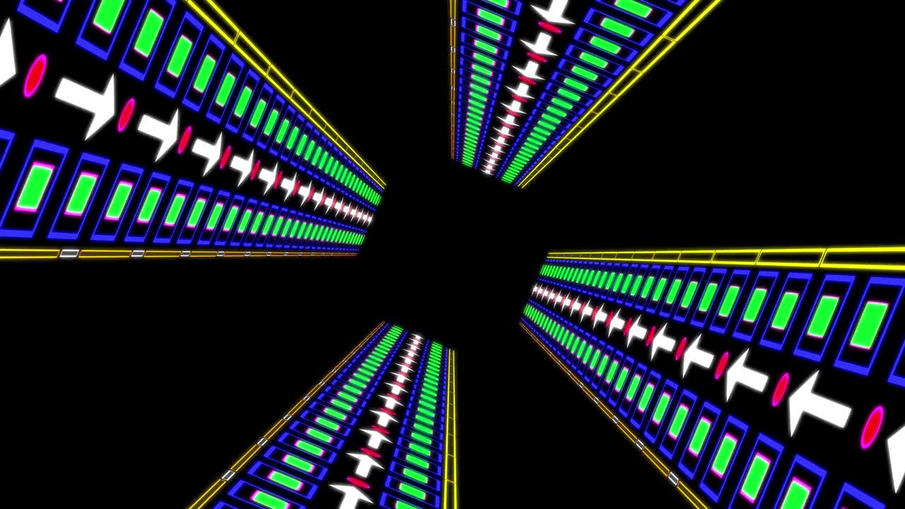 사이버 터널 진행 애니메이션 모션 그래픽