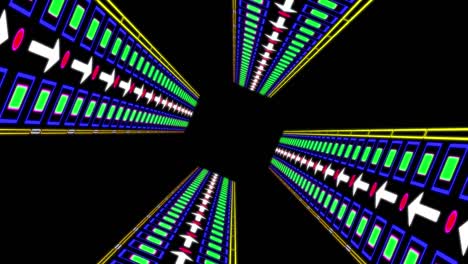el progreso del túnel cibernético animación gráficos de movimiento