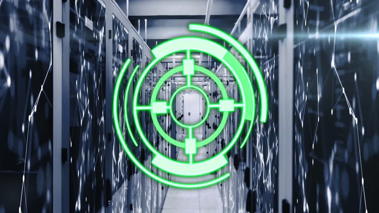 서버와 연결에 대한 녹색 원의 애니메이션