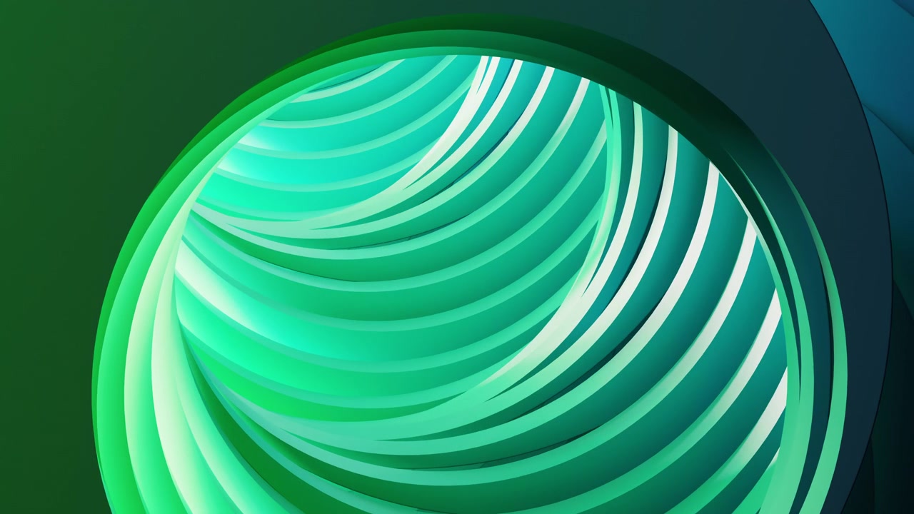 Creative round geometry tunnel background, 3d rendering.