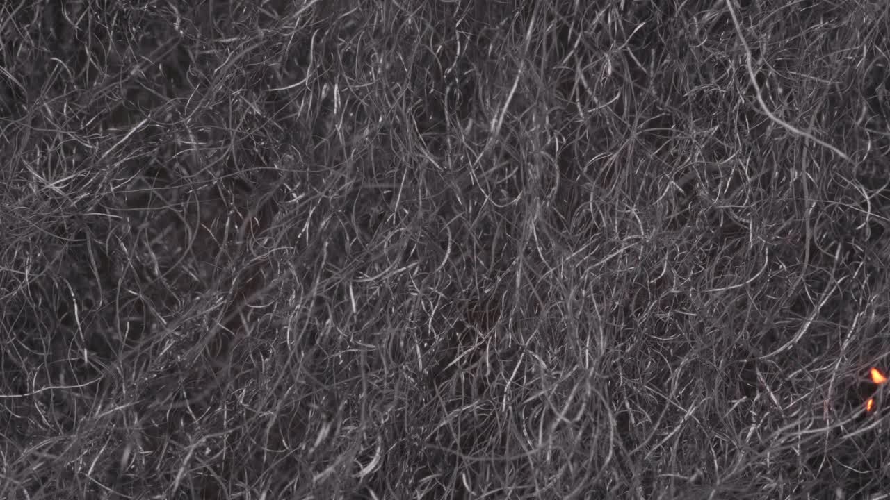 Fire spreads quickly through steel wool 2