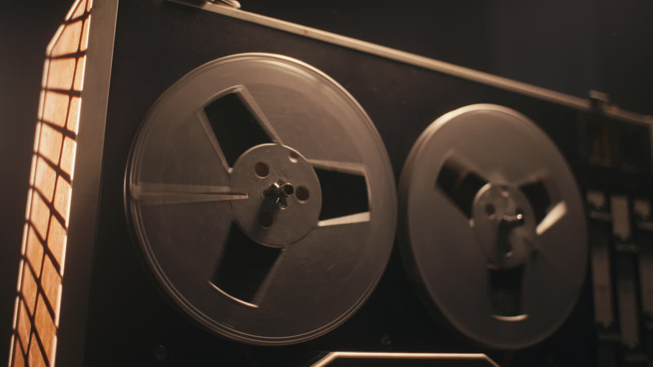 A vintage tape recorder on the table
