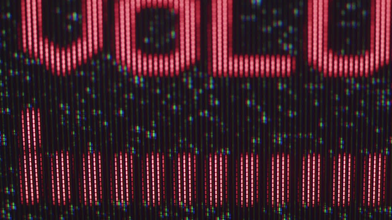 Old TV Screen Display