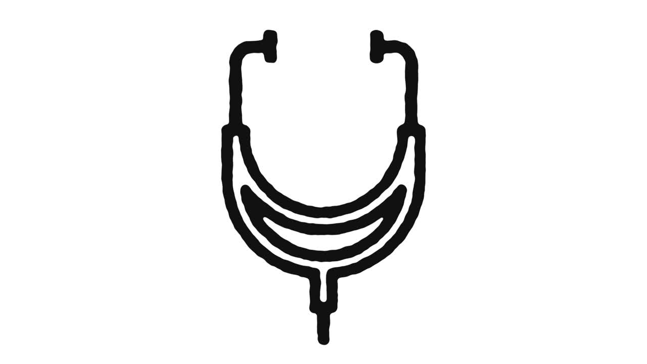 imágenes de animación de iconos de médicos y canal alfa