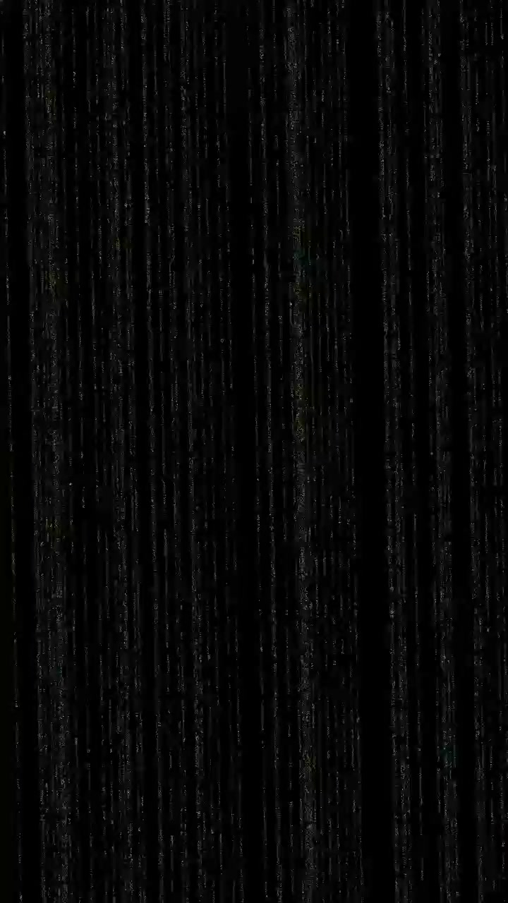 Abstract Digital Glitch Effect with Vertical Lines on Black Background