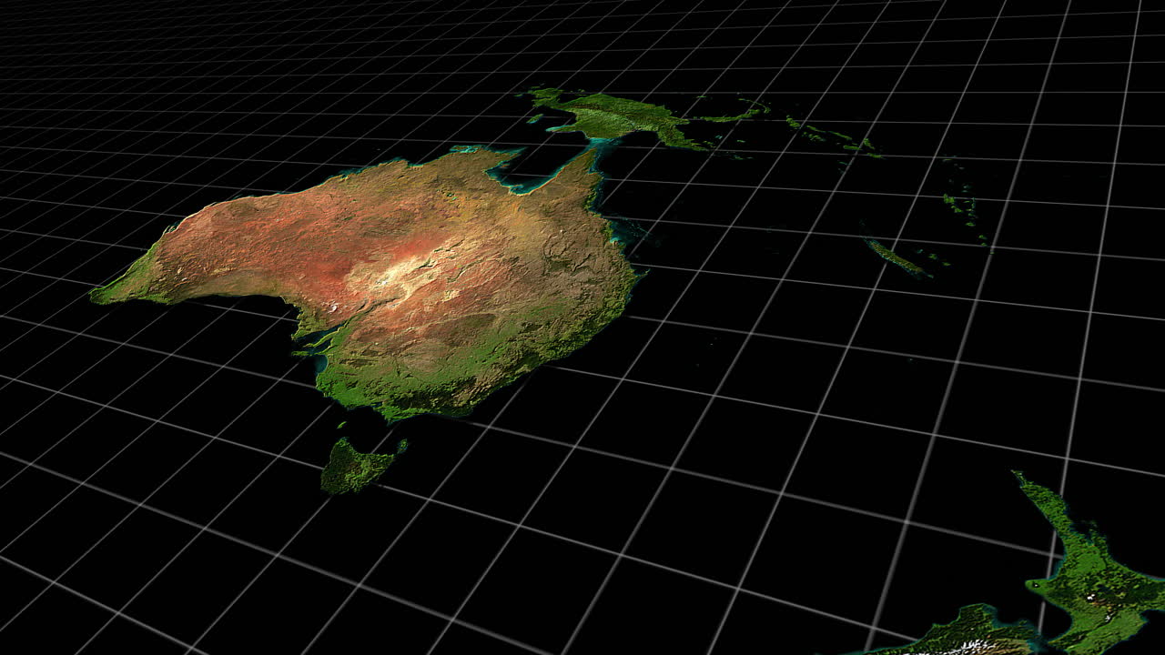 Satellite view of Australia