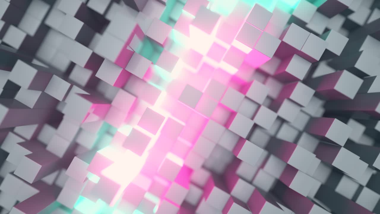 cubos brillantes abstractos