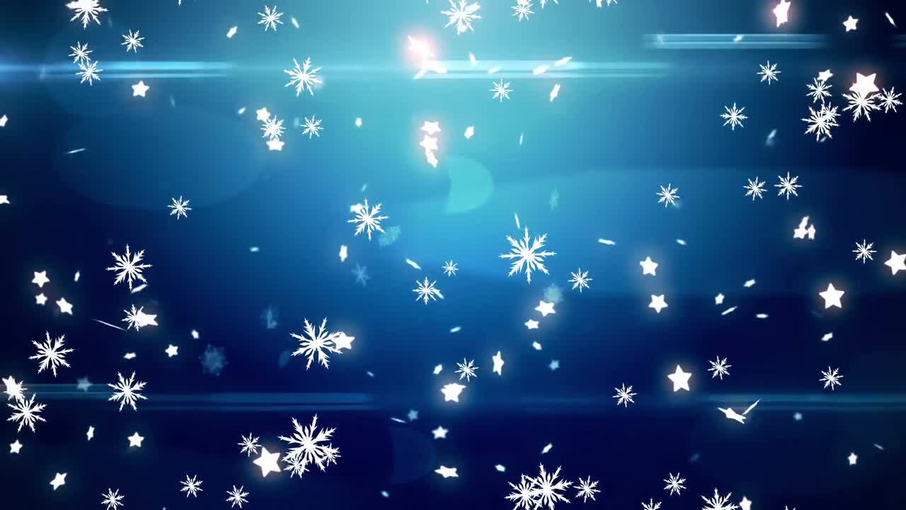 해군 배경 에 떨어지는 별 들 의 애니메이션