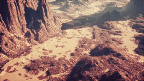 Desert-Buttes-Mit-Blauem-Himmel-In-Utah