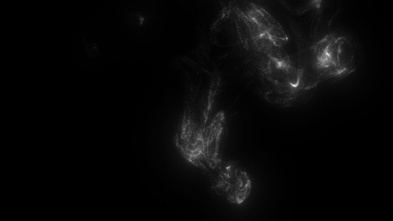 Abstract Glowing Smoke Particles