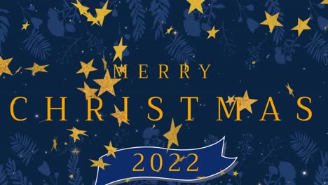Animation-of-merry-christmas-text-over-stars