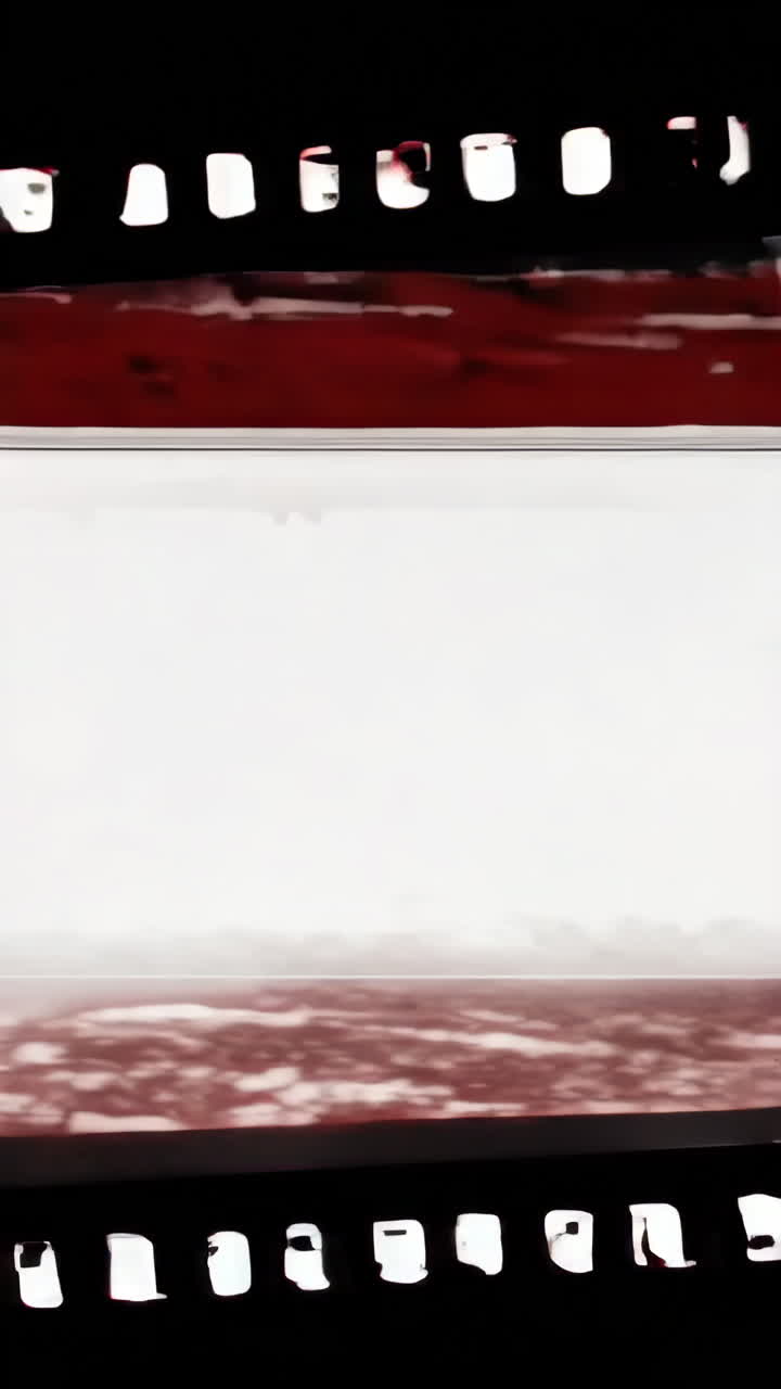 Abstract Red Textures and Distorted Film Art