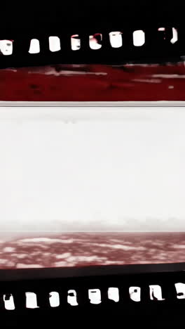 abstract red textures and distorted film art