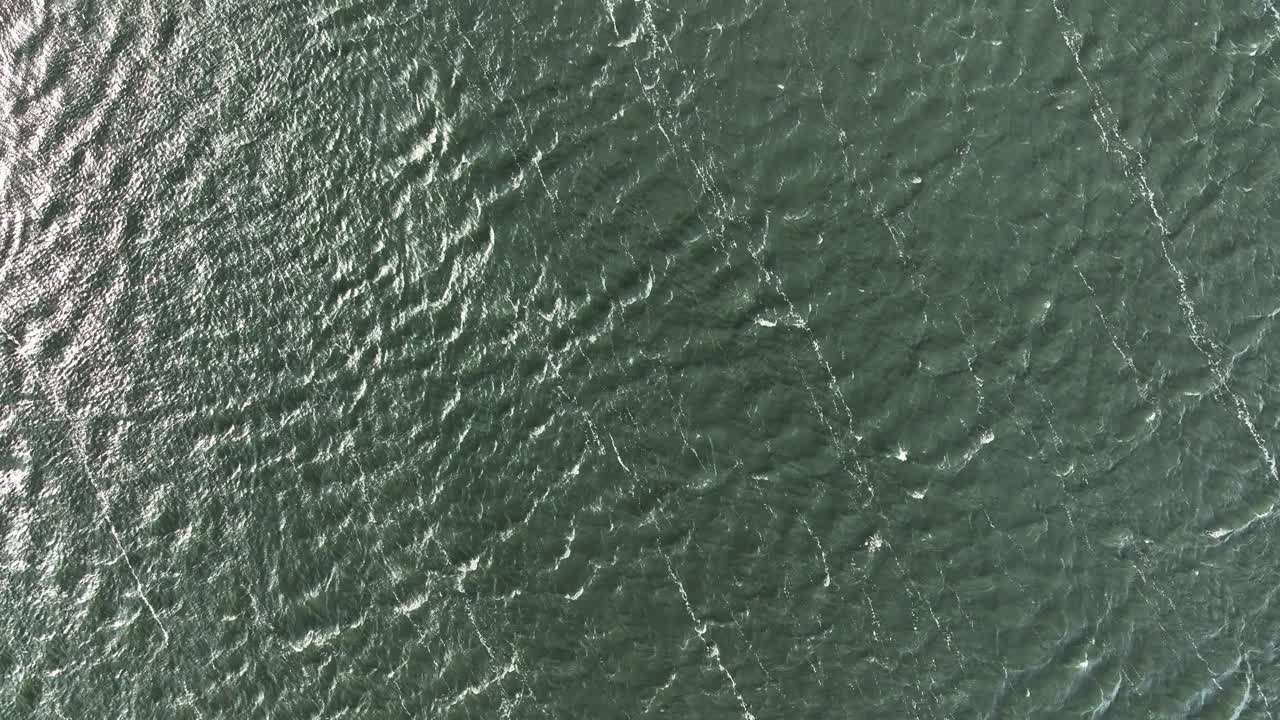 agua salobre verde en el invierno de 2023