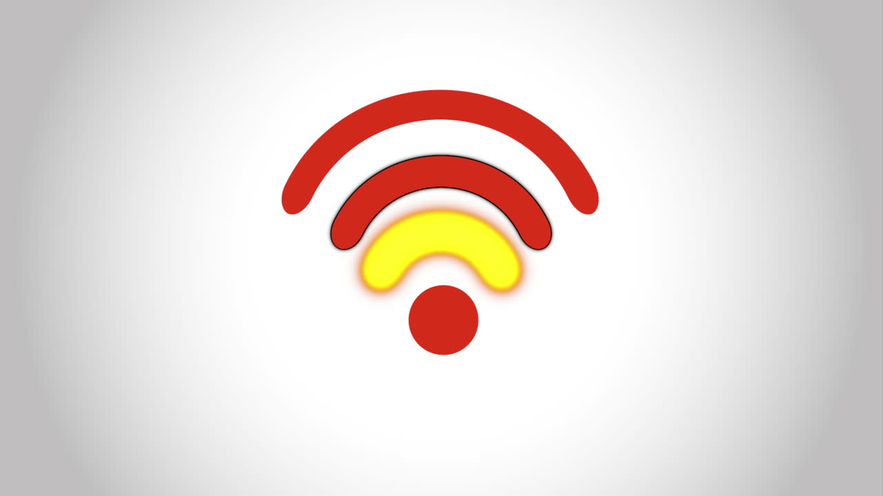 señal de wifi roja