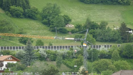 truck on highway through italy in the mountains