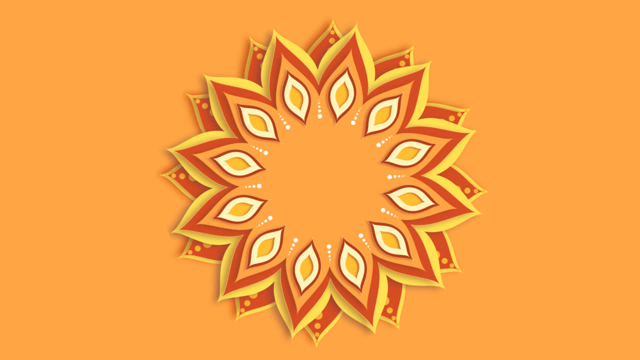 An animation of Diwali traditional event in paper style