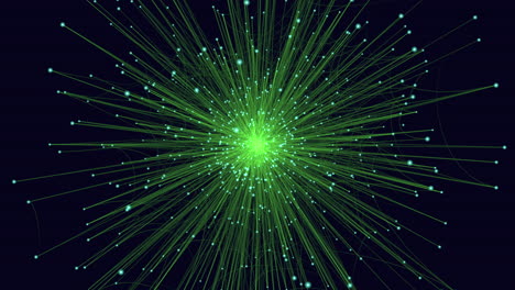 Vibrant-burst-of-green-light-shining-from-dark-background